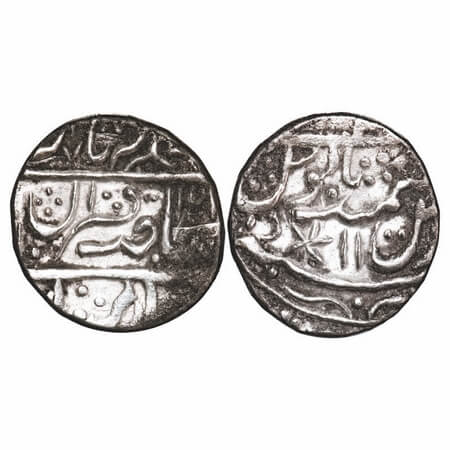 Bharatpur, Silver Rupee, 11.06g, Randhir Singh (AH 1220-1239/1805-1823 AD), INO Muhammad A
