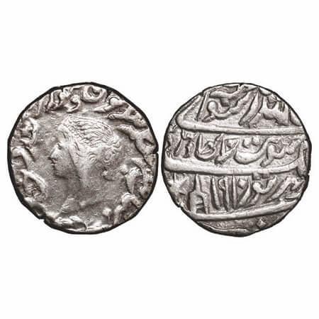 Bharatpur, Silver Rupee, 11.13,Jaswant Singh (AH 1269-1311 / 1853-1893 AD), Braj Indrapur 