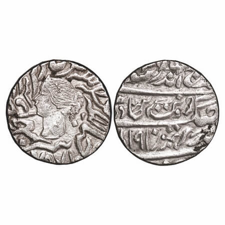 Bharatpur, Silver Rupee, 11.03,Jaswant Singh (AH 1269-1311 / 1853-1893 AD), Braj Indrapur 