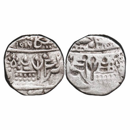 Bikanir, Silver Rupee, 11.34g, Dungar Singh ( AH 1289-1305 / 1872-1887 AD), VS 1916/(1859 