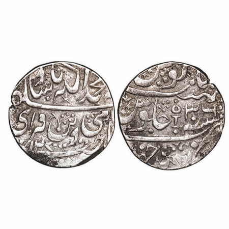 Datia, Silver Rupee, 10.97g (broad flan), Govind Singh (AH 1325-1368/1907-1948 AD), Dalipn