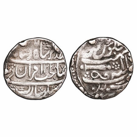 Gwalior, Silver Rupee, 10.65g, Daulat Rao (1794-1827 AD), Sheopur Mint, INO Muhammad Akbar