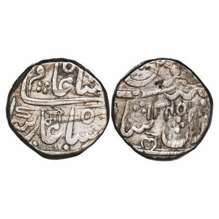 Hyderabad Feudatories - Narayanpett, Silver Rupee, 11.11g, Dilshadabad Mint, AH (1186)/124