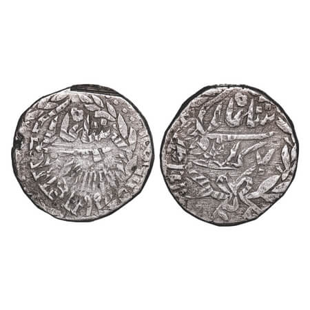 Indore, Silver Rupee, 11.05g, Shivaji Rao (VS 1943-1960 / FE 1296-1313), VS 1950, Both sid