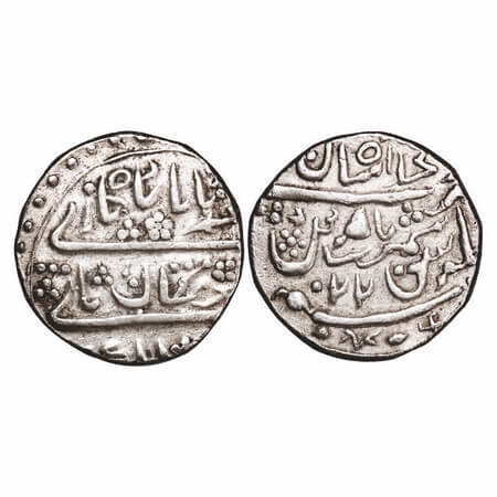 Jaisalmir, Silver Nazarana Rupee, 10.48g, Akhey Singh (1722-1762 AD), Akhey Shahi, AH (115
