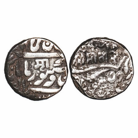Jodhpur, Silver Rupee, 11.41g, Jaswant Singh (1873-1895 AD), Pali Mint, with the name of Q
