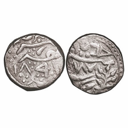 Karauli, Silver Rupee, 11.04g, struck during the reign of Bhanwar Pal, INO Queen Victoria,