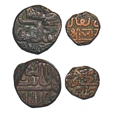 Kutch, Copper Dokdo, Trambiyo (2 Coins), Bharmalji I, INO Mahmud bin Latif (Gujarat Standa