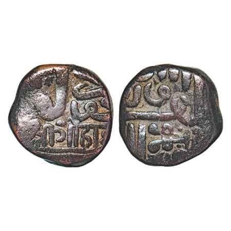 Kutch, Copper Dokdo, 7.76g, Gohadji I, INO Mahmud bin Latif, Gujrati 'Ga'. Rajgor 80.1. Ab