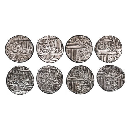 Kutch, Silver Kori (4 Coins), Deshalji I (VS 1776-1809/1719-1752 AD), AH 978, INO Muzaffar