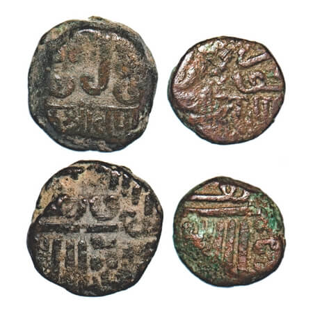 Kutch, Copper, Trambiyo, Dokdo, (2 Coins), Lakhpatji, INO Mahmud bin Latif. Rajgor 95.1, 9