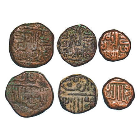Kutch, Copper, Trambiyo, Dokdo, Dhinglo (3 Coins), Bharmalji II, INO Mahmud bin Latif. Raj