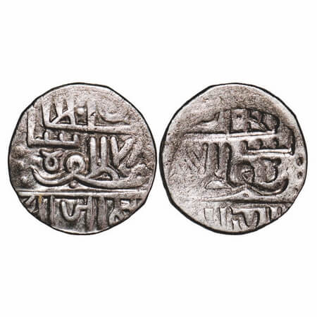 Nawanagar, Silver Kori, 4.64g, Vibhaji, Error, Brockage/Lakhi, nice, deep and complete Lak