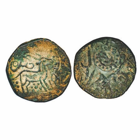 Ratlam, Copper Paisa, 9.82g, Anonymous hammered coinage, Raij Series, INO Shah Alam II, de