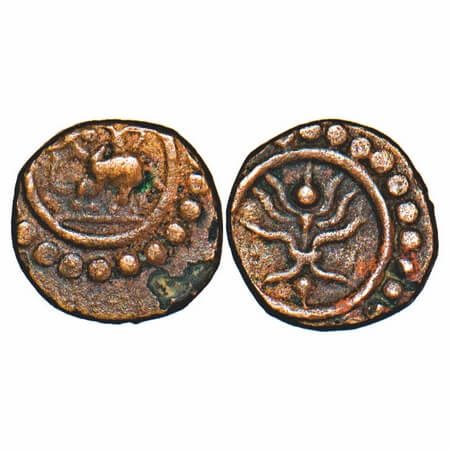 Travancore, Copper Thira Cash, 1.07g, Karthika Thirunal Rama Varma (933-973 ME/ 1758-1798 