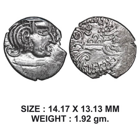 Western Kshatraps, Kardamaka family, Gujarat, (238-239 AD), Vijayasena son of Damasena, Si