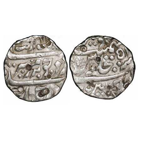 Madras Presidency, Silver Rupee, 11.48g, Chinnapatan Mint, AH unseen / 51 RY, INO Aurangze
