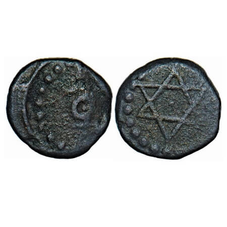 Travancore, Copper Cash, 0.65g, Swati Tirunal Rama Varma (ME 1004-1022/ 1829-1846 AD), Obv