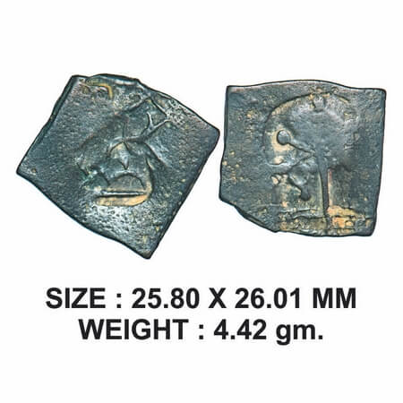 Pre-Satavahana (c. 200-150 BC), Khandesh Region (Prakashe area), Uninscribed Die-Struck, C