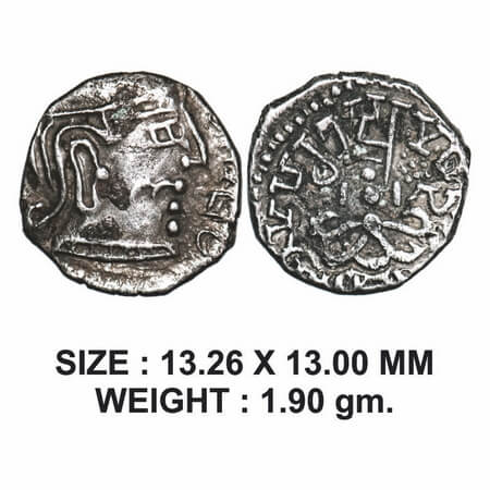 Guptas, Kumara Gupta I (c. 415-450 AD), 'Western India' type, 1.90g, Obv: Profile bust of 