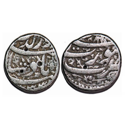 Jahangir, Silver Rupee, 11.26g, Surat Mint, Ilahi type, Month 'Unseen'. AH 1033/18 RY. KM 