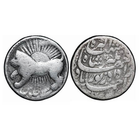 Jahangir, Silver Zodiac Rupee, 11.11g, Ahmadabad Mint, Leo sign, AH 1027/13 RY, Obv: A lio
