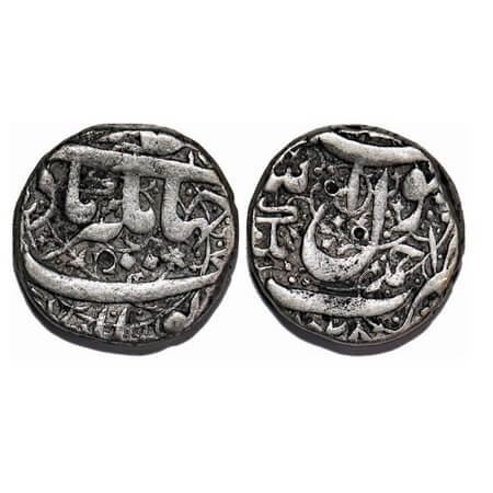 Jahangir, Silver Rupee, 11.10g, Ahmadnagar Mint, AH 1028, extra 'Alif' after 'Dal' in the 