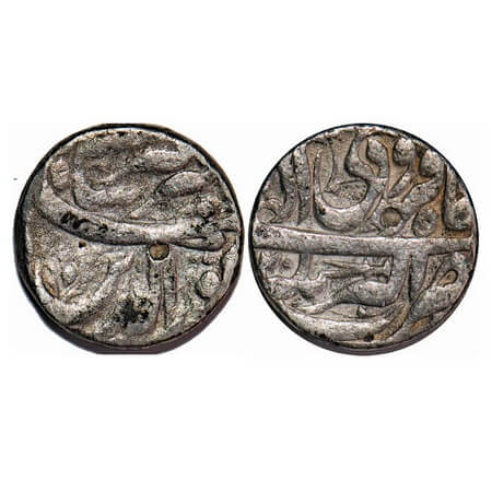 Jahangir, Silver Rupee, 11.25g, Akbarnagar Mint, 'Nur al-din Type', Ilahi Type, Month 'Far