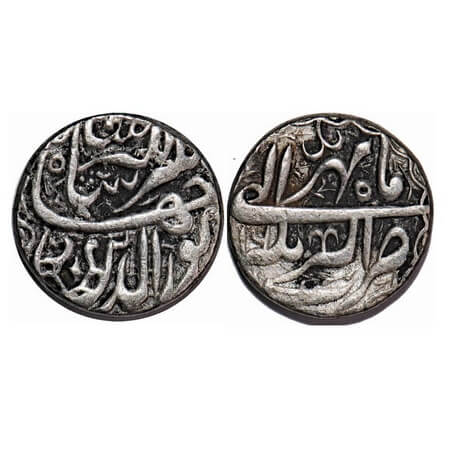 Jahangir, Silver Rupee, 11.06g, Akbarnagar Mint, 'Nur al-din Type', Ilahi Type, Month 'Mih