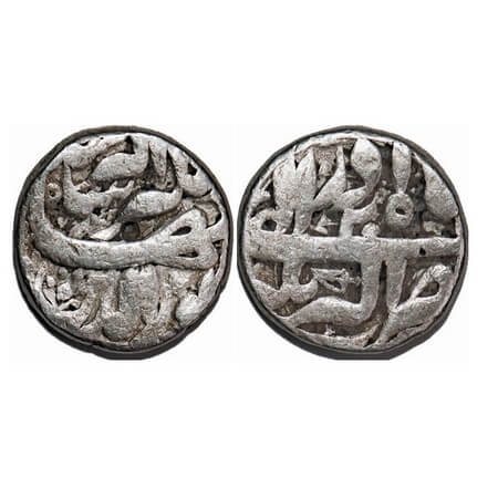 Jahangir, Silver Rupee, 10.95g, Akbarnagar Mint, 'Nur al-din Type', Ilahi Type, Month 'Aza
