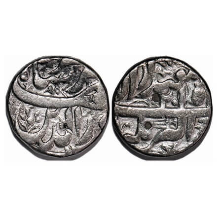 Jahangir, Silver Rupee, 11.28g, Akbarnagar Mint, 'Nur al-din Type', Ilahi Type, Month 'Isf