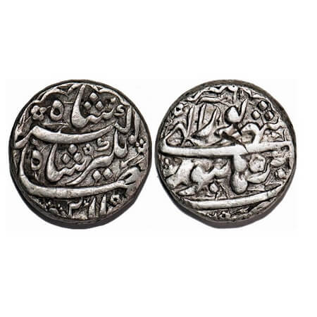 Jahangir, Silver Rupee, 11.35g, Burhanpur Mint, Ilahi Type, Month 'Shahrewar'. KM 145.5. V