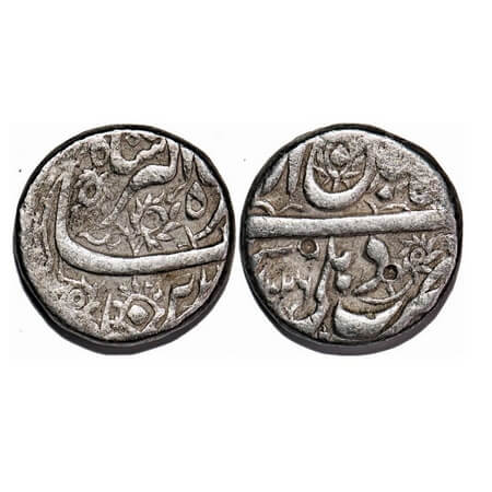 Jahangir, Silver Rupee, 11.32g, Dehli Mint, Ilahi Type, Month 'Aban', AH 1026. KM 145.6. A