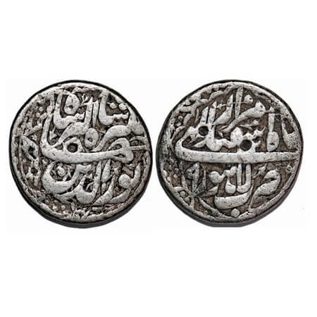 Jahangir, Silver Rupee, 11.11g, Lahore Mint, Ilahi Type, Month 'Isfandarmuz' Year 9. with 