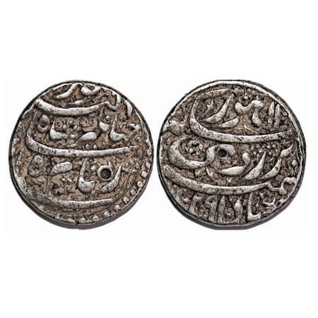 Jahangir, Silver rupee, 11.34g, Lahore Mint, AH 1029/15 RY, Hamesha Bad Abre Ruye Couplet.