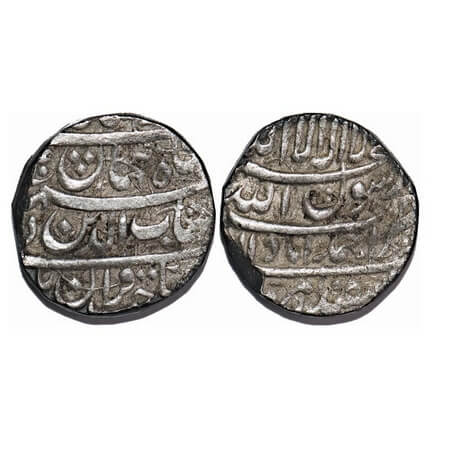Shah Jahan I, Silver Rupee, 11.29g, Ahmadabad Mint, Ilahi type, Month 'Isfandarmuz', AH (1
