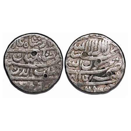 Shah Jahan I, Silver ½ Rupee, 5.58g, Patna Mint, AH (10)51/15 RY, Four lines type. KM 213.