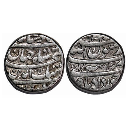 Shah Jahan I, Silver Rupee, 11.05g, Tatta Mint, Ilahi type, Month 'Khurdad', AH 1050, Year
