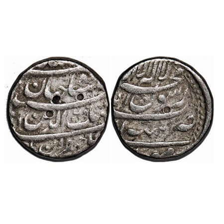 Shah Jahan I, Silver Rupee, 11.41g, Tatta Mint, Ilahi type, Month 'Mihr', AH 1065. KM 224.