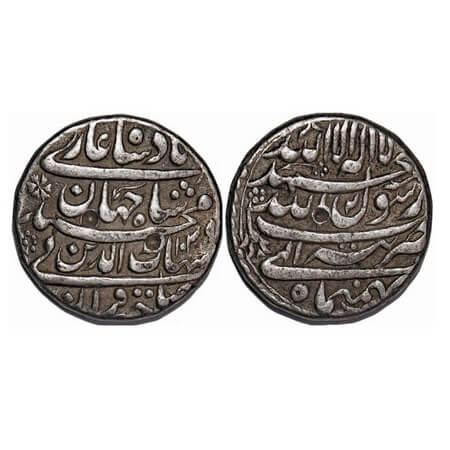 Shah Jahan I, Silver Rupee, 11.38g, Tatta Mint, Ilahi type, Month 'Bahman', AH 1039. KM 22