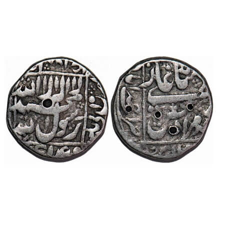 Murad Bakhsh, Silver Rupee, 11.34g, Ahmadabad Mint, Square Area type. KM 272.1. Very Fine,