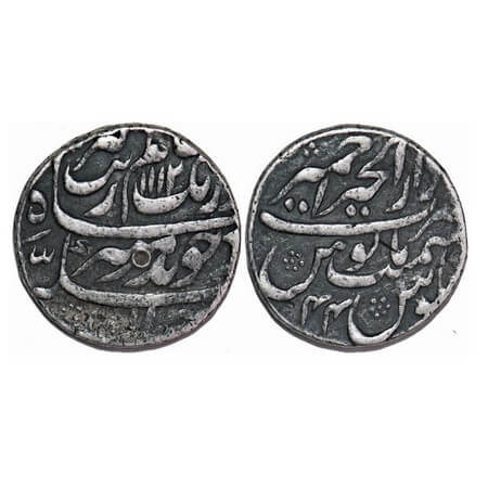 Aurangzeb, Silver Rupee, 11.46g, Dar ul Khair Ajmer Mint, AH 1112/44 RY. KM 300.5. About V
