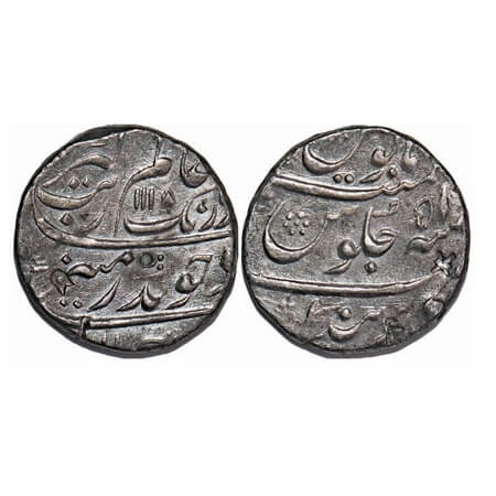 Aurangzeb, Silver Rupee, 11.33g, Parenda Mint, AH 1118/51 RY. KM 300.70. About Extremely F