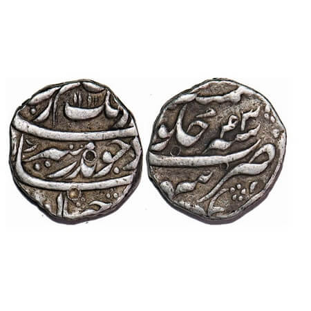 Aurangzeb, Silver Rupee, 11.42g, Sahrind Mint, AH 1111/43 RY. KM 300.78. About Very Fine, 