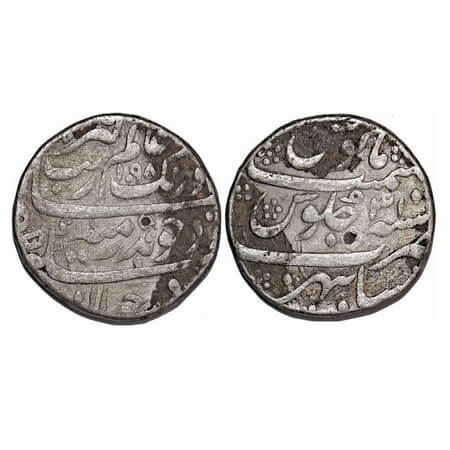 Aurangzeb, Silver Rupee, 11.39g, Sambhar Mint, AH 1098/31 RY. KM 300.79. About Very Fine, 