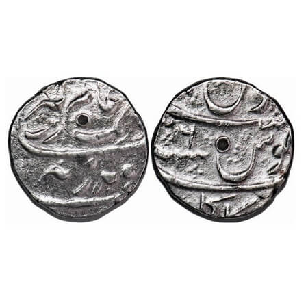 Aurangzeb, Silver Rupee, 11.55g, Sikakul Mint, 36 RY. KM 300.83. About Very Fine, Extremel