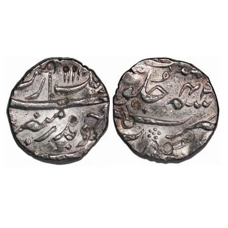Aurangzeb, Silver ½ Rupee, 5.74g, Surat Mint, AH 1111/43 RY. KM 294.6. Very Fine, Scarce.
