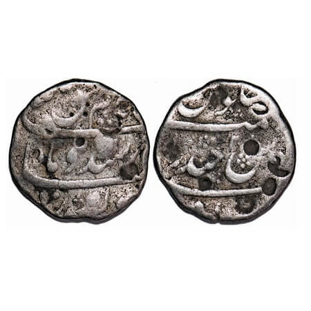 Kam Baksh, Silver Rupee, 9.85g, (Dar ul Jihad) Hyderabad Mint, 2 RY. KM 336.5. Fine, Very 
