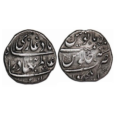 Shah Alam Bahadur, Silver Rupee, 11.35g, Elichpur Mint, AH 1124/6 RY. KM 348.15. Very Fine