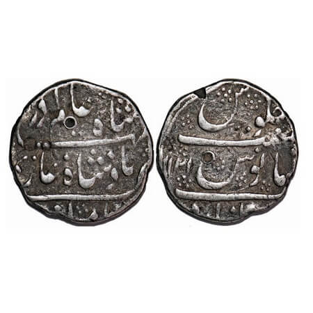 Shah Alam Bahadur, Silver Rupee, 11.26g, Imtiyazgarh Mint, AH 1121. KM 348.20. About Very 
